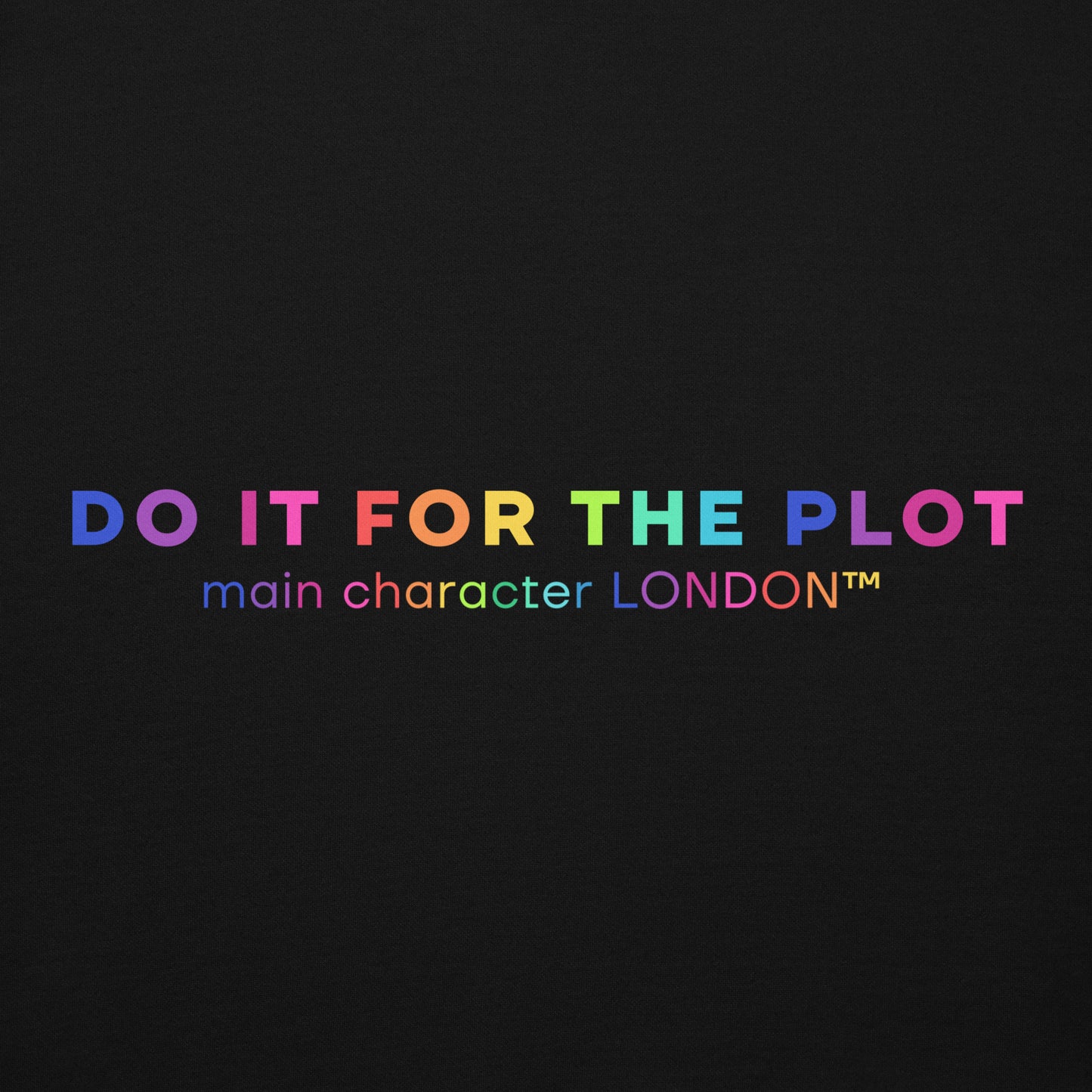 Premium Hoddie DO IT FOR THE PLOT - Rainbow Edition