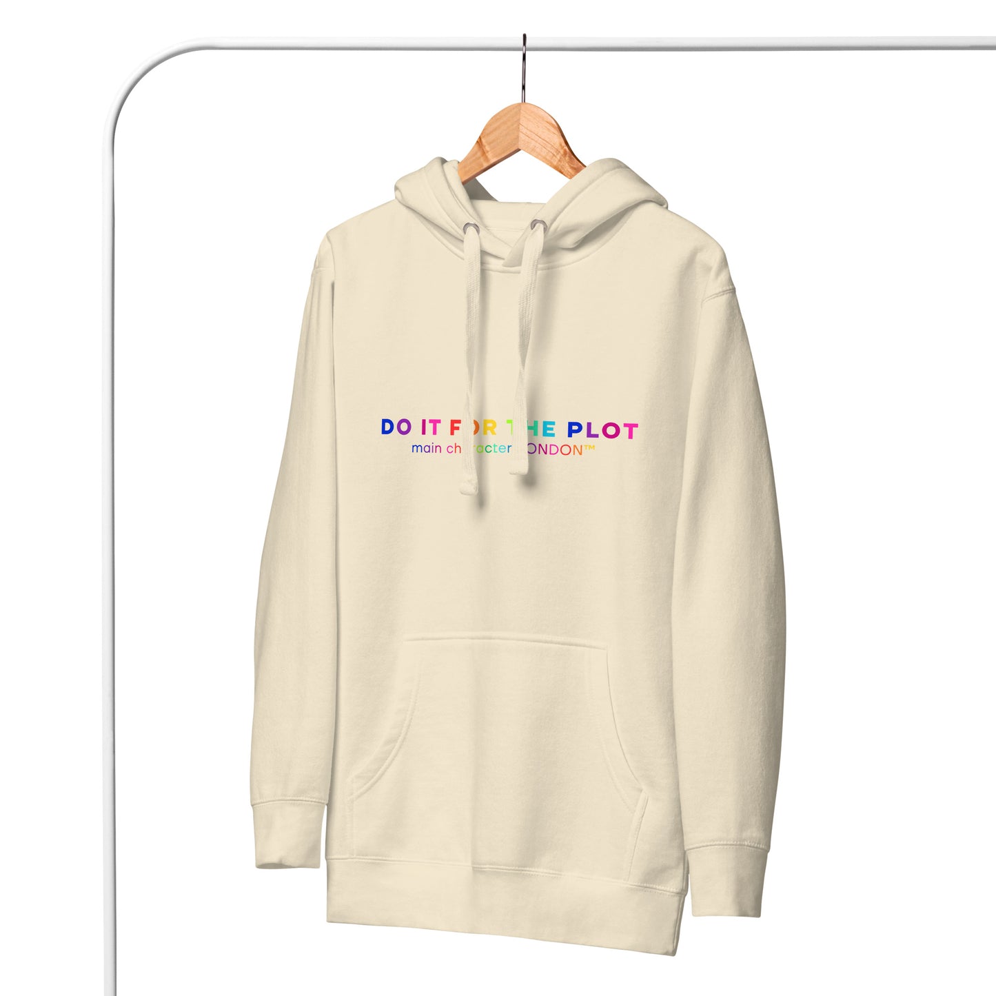 Premium Hoddie DO IT FOR THE PLOT - Rainbow Edition