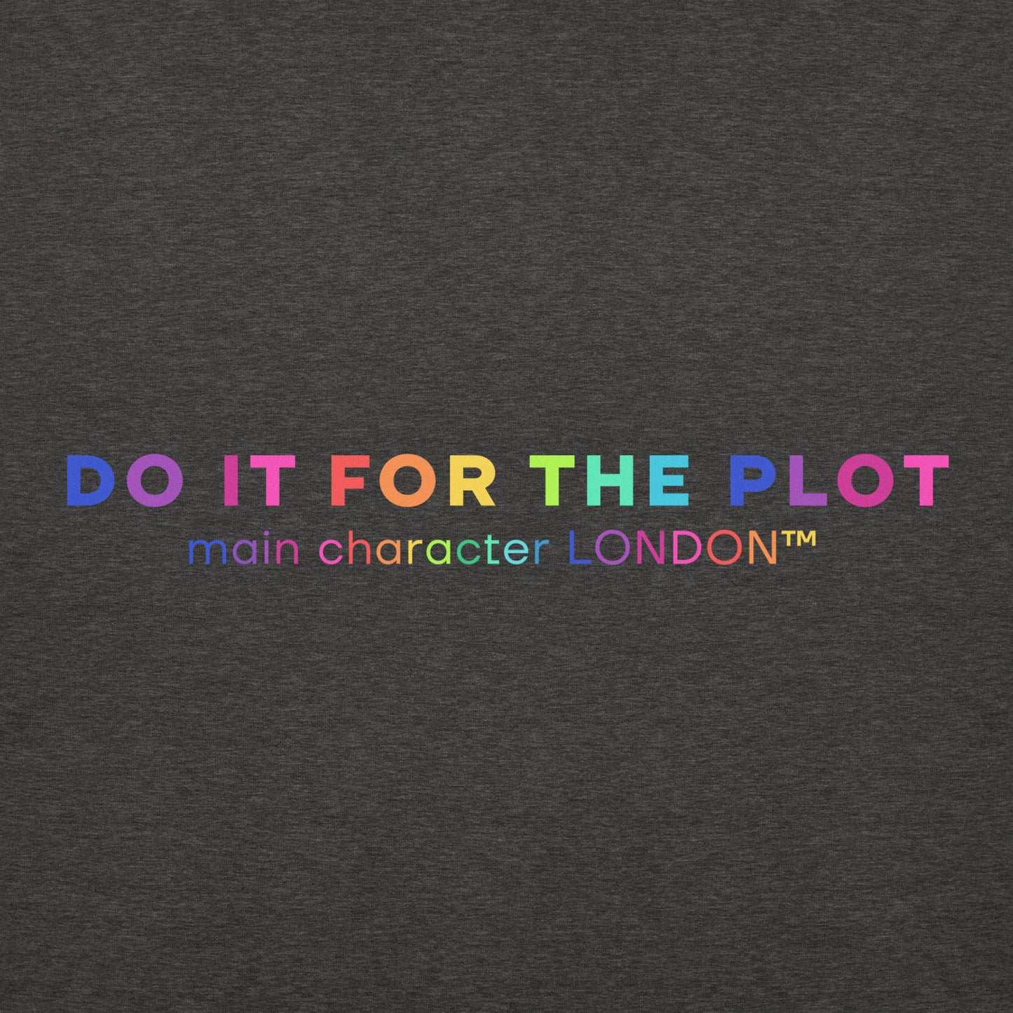 Premium Hoddie DO IT FOR THE PLOT - Rainbow Edition