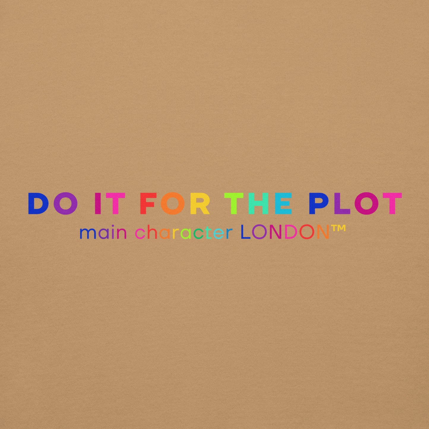 Premium Hoddie DO IT FOR THE PLOT - Rainbow Edition