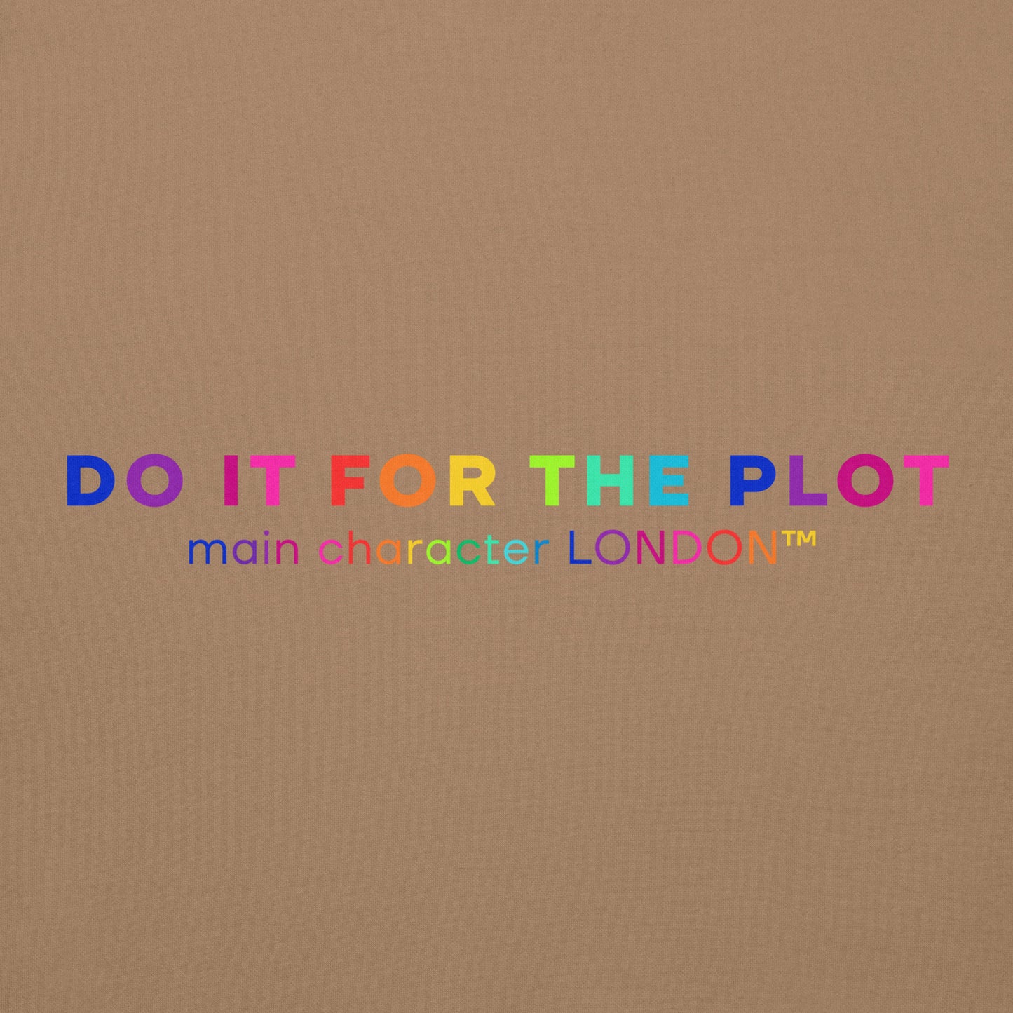 Premium Hoddie DO IT FOR THE PLOT - Rainbow Edition