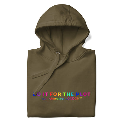 Premium Hoddie DO IT FOR THE PLOT - Rainbow Edition