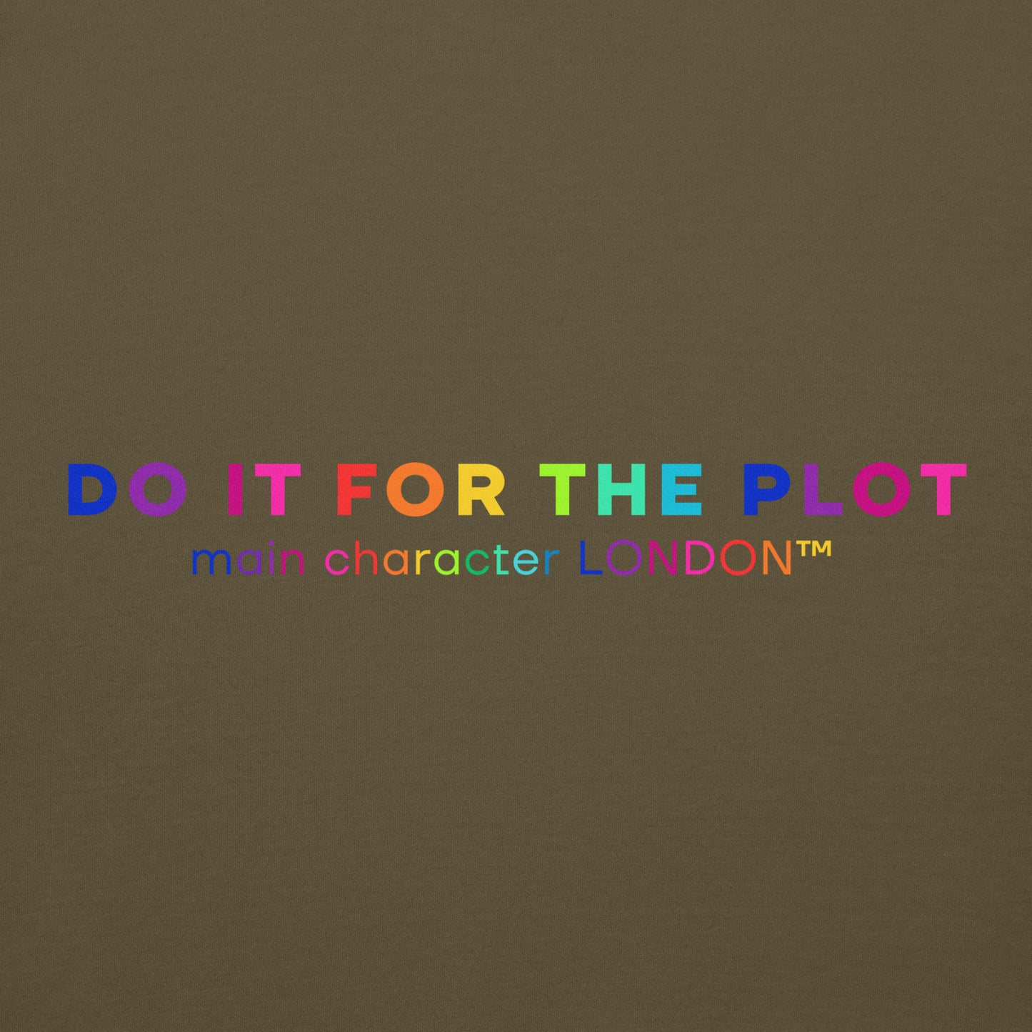 Premium Hoddie DO IT FOR THE PLOT - Rainbow Edition