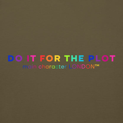 Premium Hoddie DO IT FOR THE PLOT - Rainbow Edition