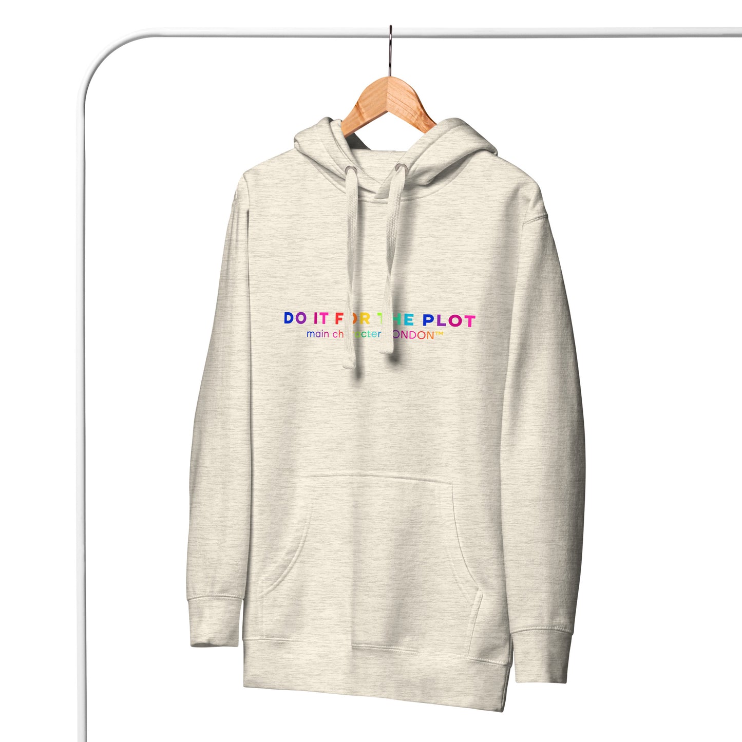 Premium Hoddie DO IT FOR THE PLOT - Rainbow Edition