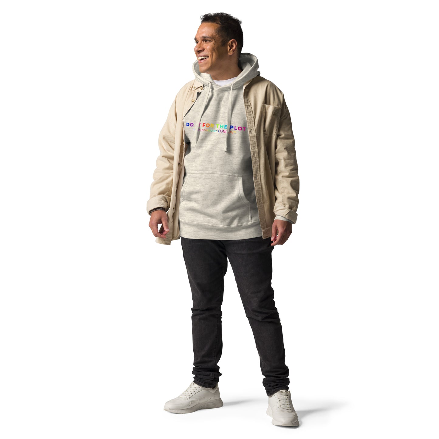 Premium Hoddie DO IT FOR THE PLOT - Rainbow Edition