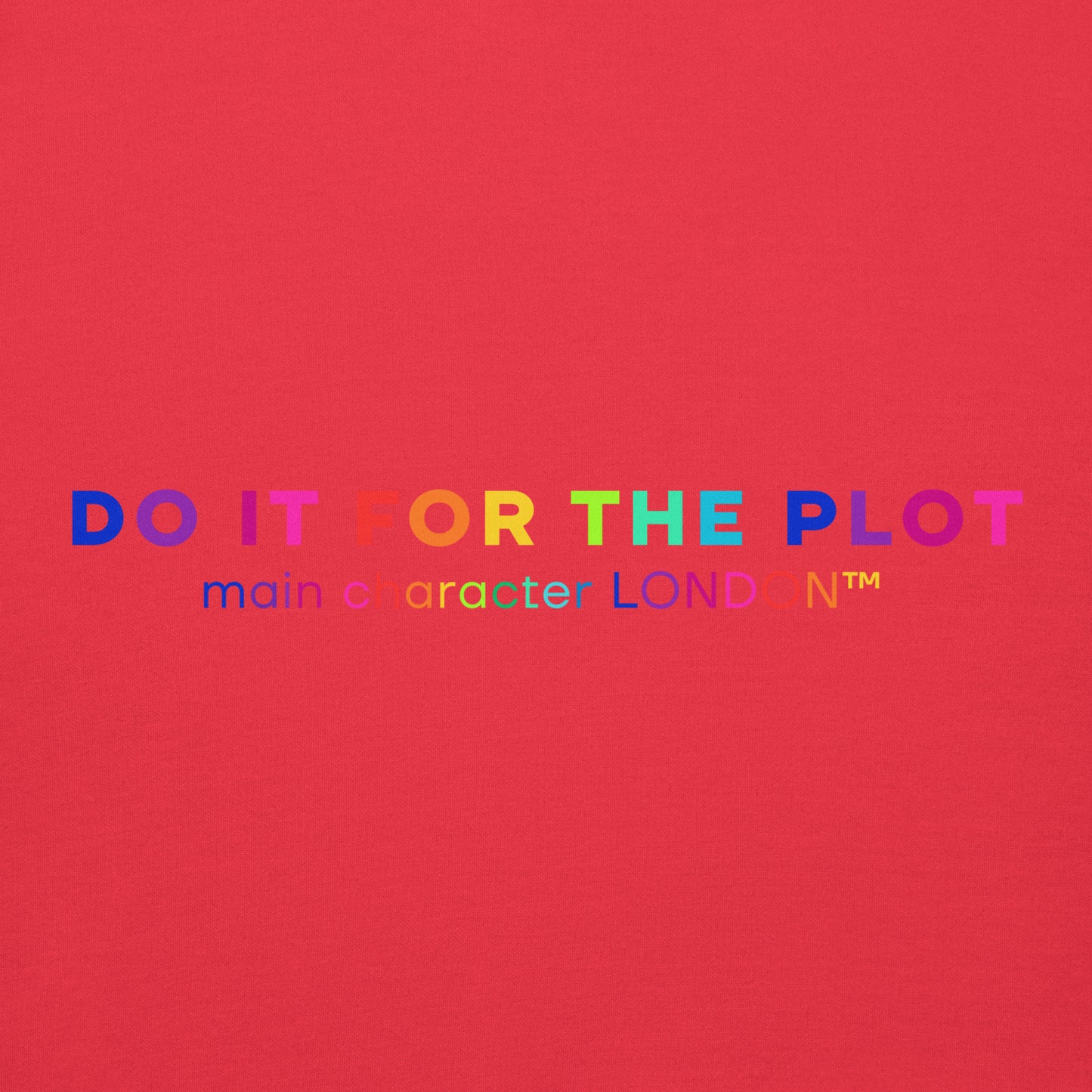 Premium Hoddie DO IT FOR THE PLOT - Rainbow Edition