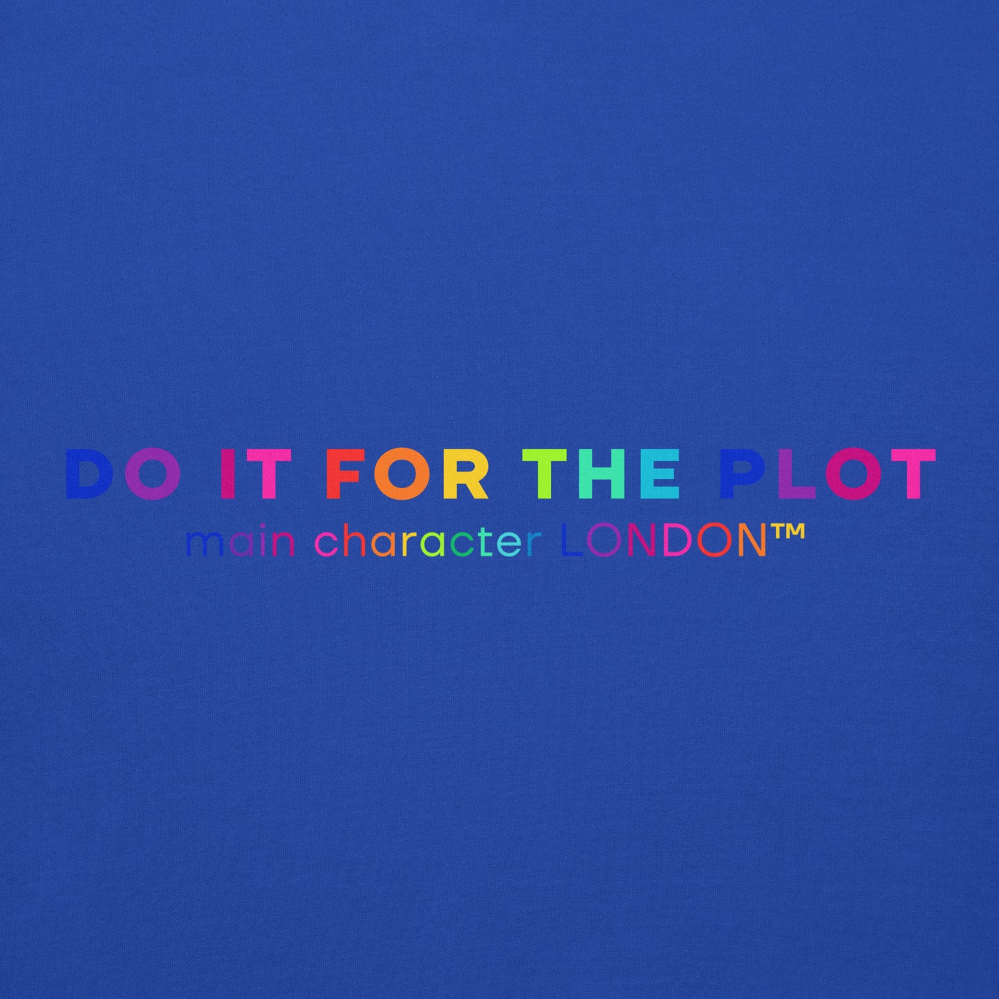 Premium Hoddie DO IT FOR THE PLOT - Rainbow Edition