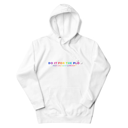 Premium Hoddie DO IT FOR THE PLOT - Rainbow Edition