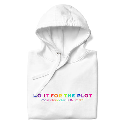 Premium Hoddie DO IT FOR THE PLOT - Rainbow Edition